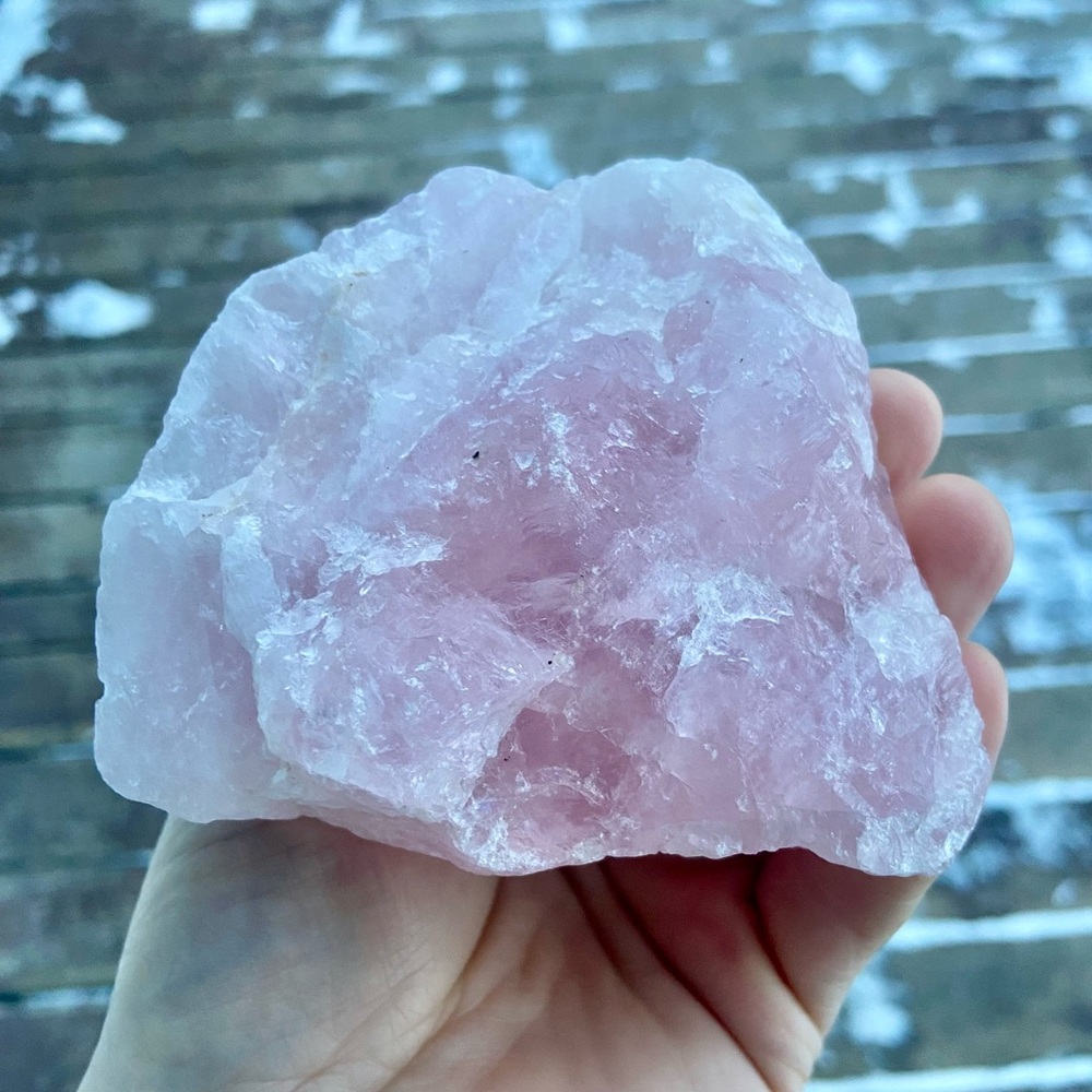 Large Raw Rose Quartz